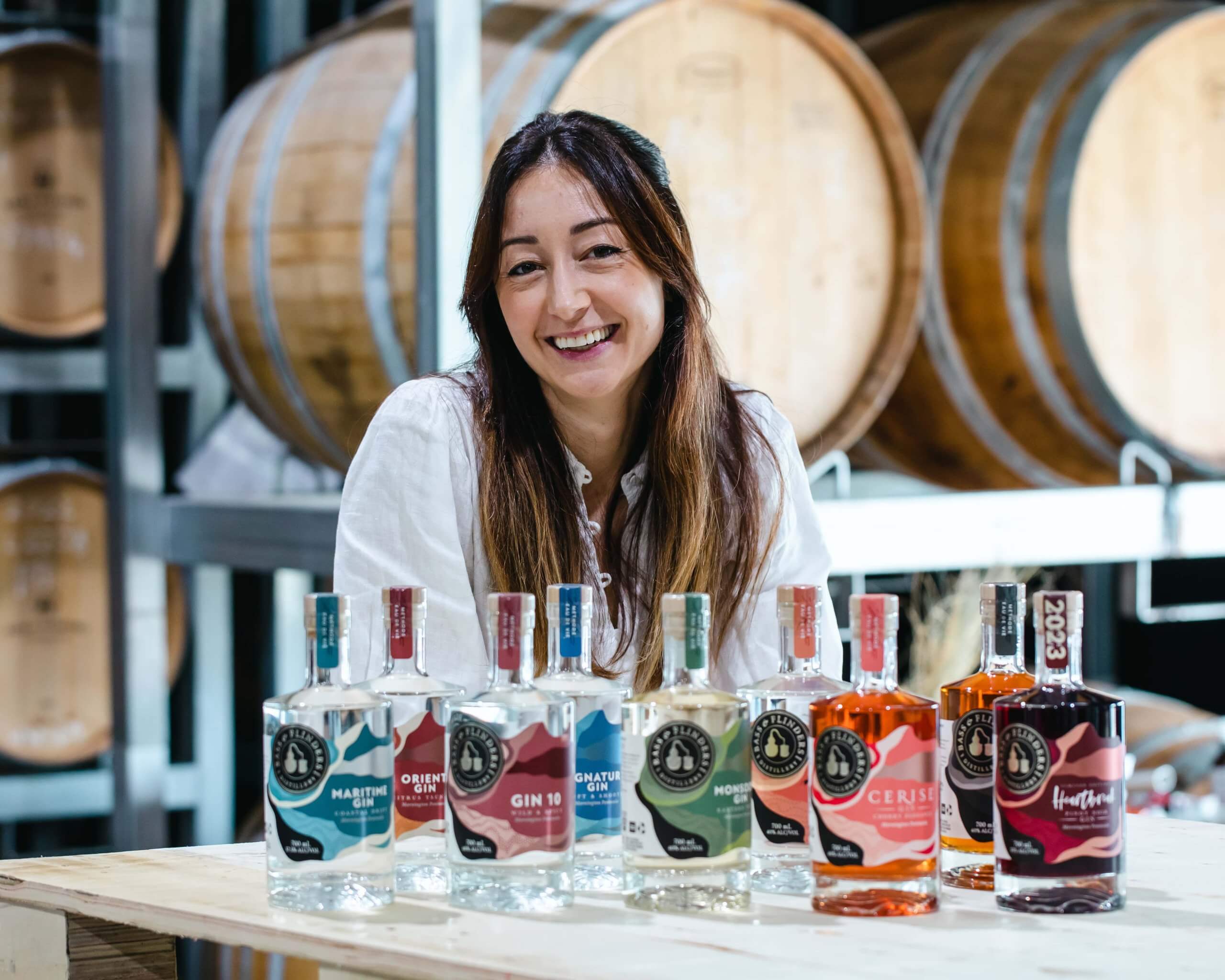 Holly Klintworth, Managing Director and Head Distiller at Bass & Flinders Distillery.