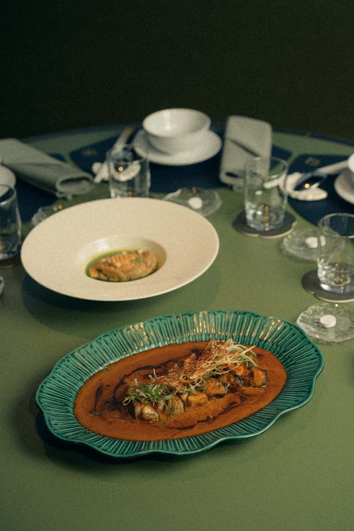 Sichuan steamed fish at DẠ夜 Dining. 