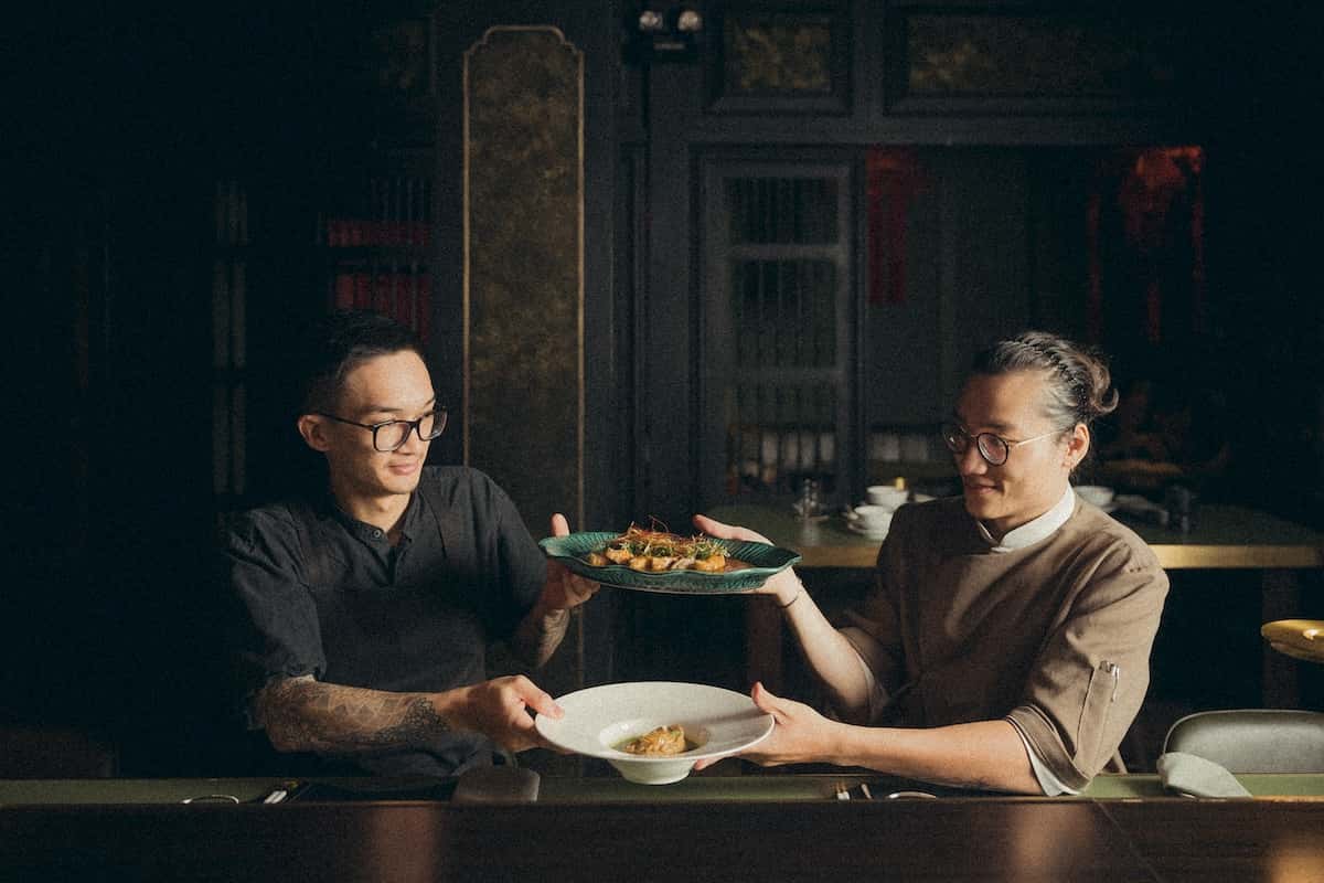 Sous Chef Micheal Luong [left] and Chef Sơn.
