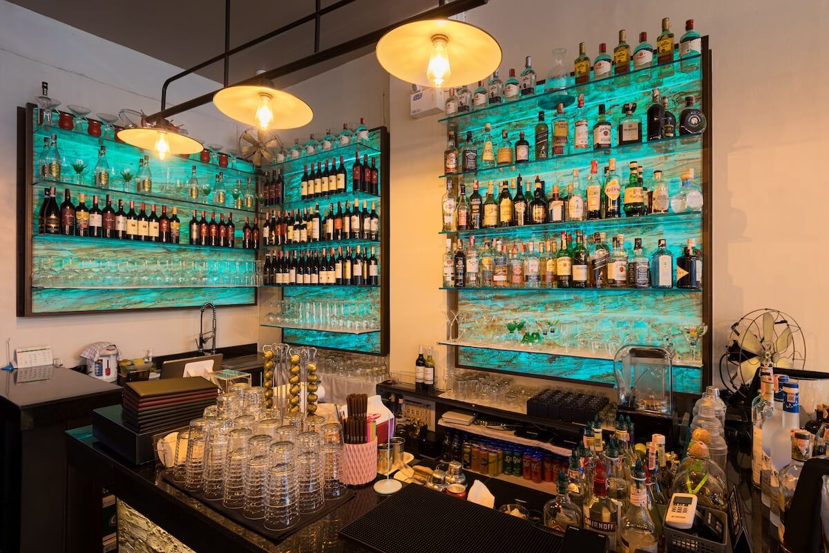 The bar at Churrasco Phuket Steakhouse