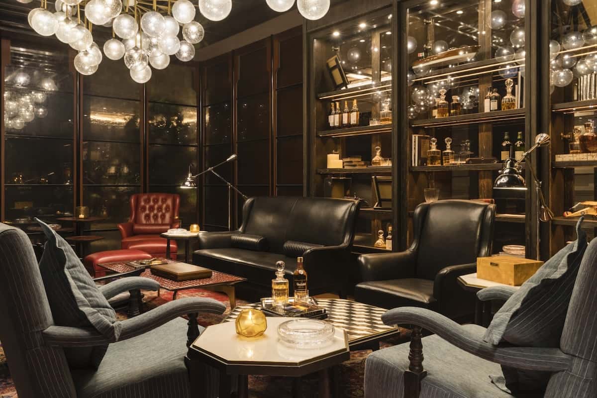 Whisky Library on Rosewood Phnom Penh's 37th floor.
