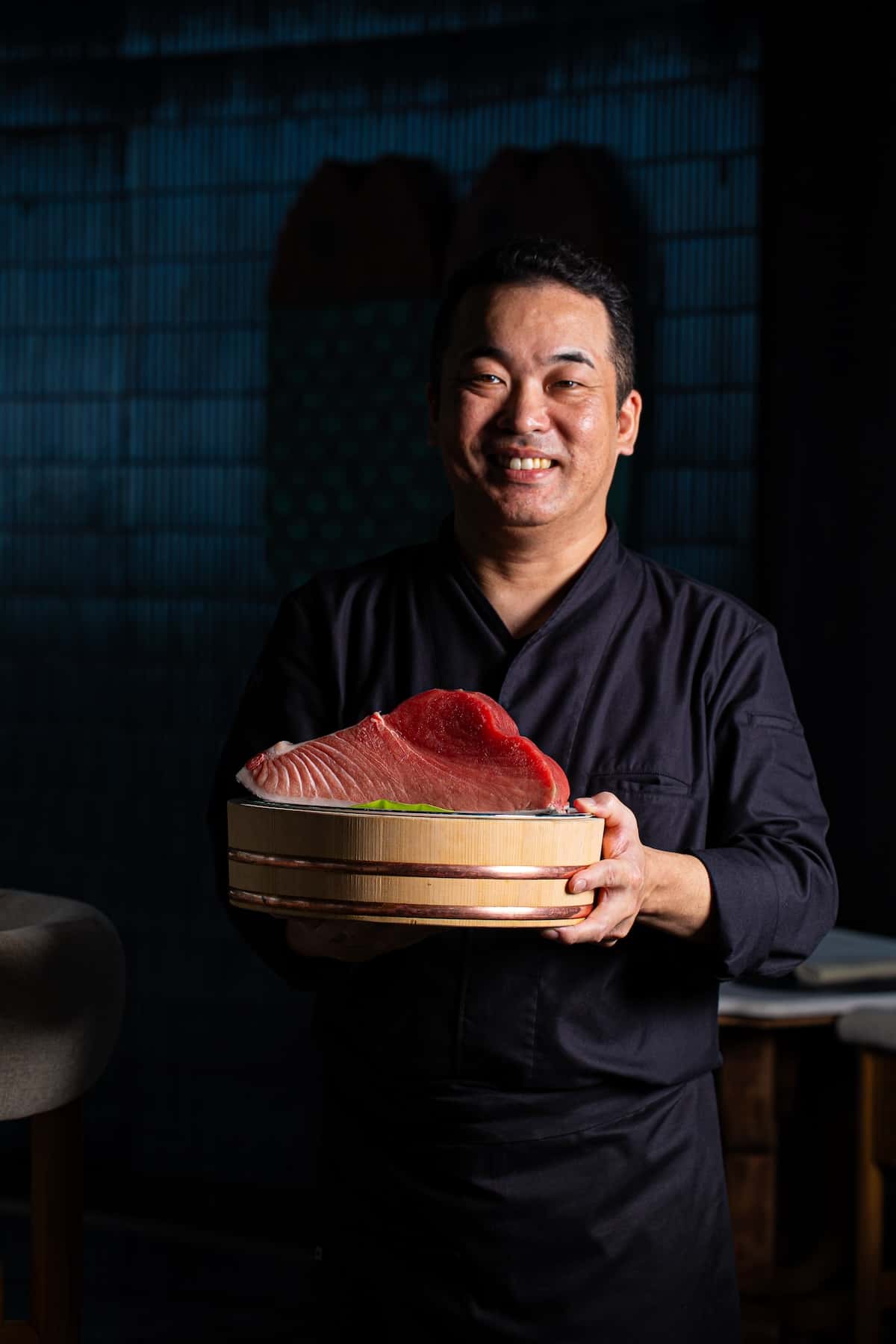 Sushi Chef Tsuneyoshi Taira at Tingara Japanese Restaurant In Danang.
