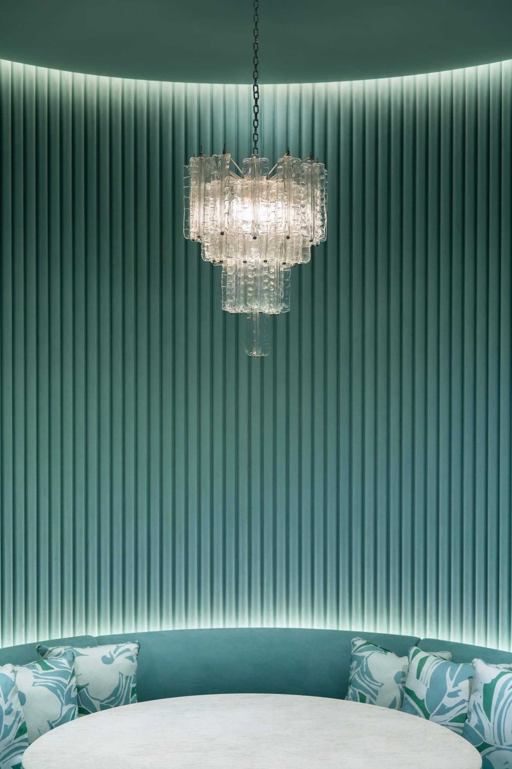 Lanson Place Causeway Bay chandellier.