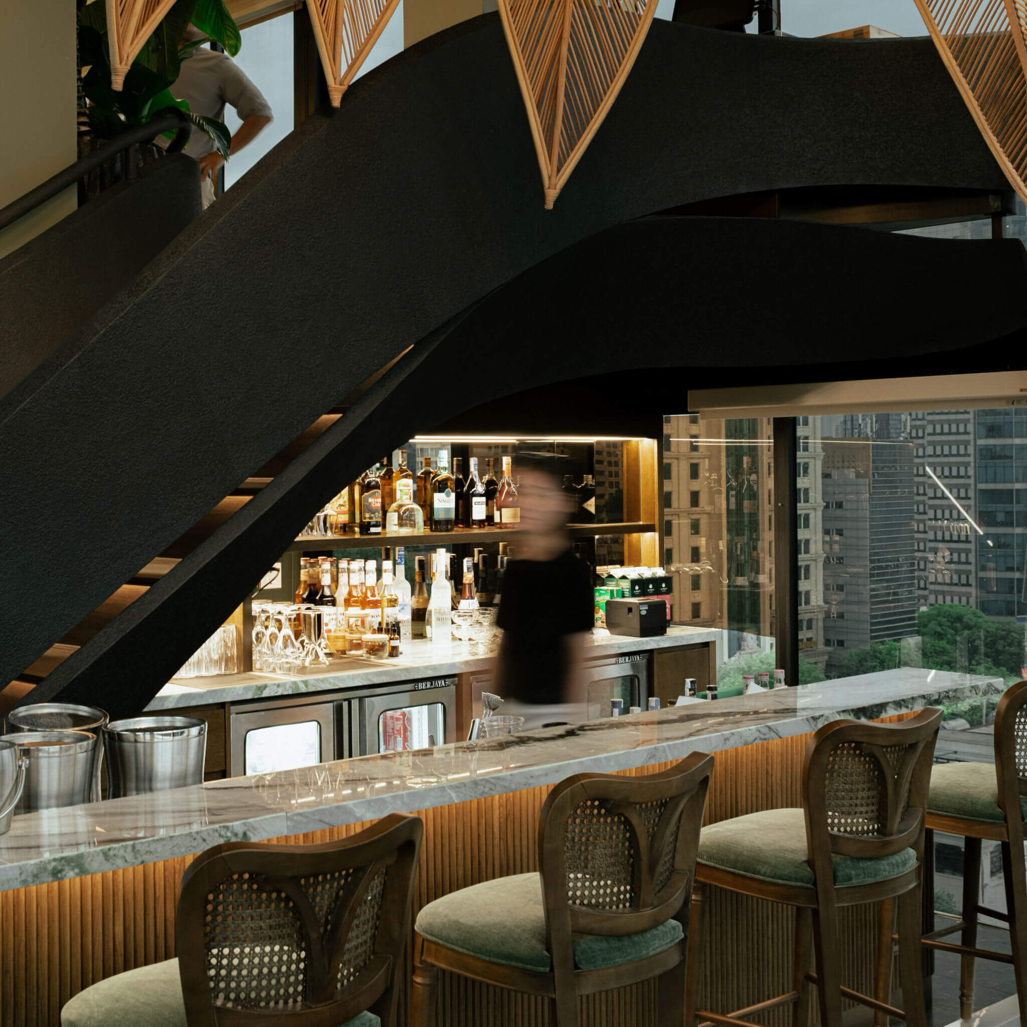 The Palm - Restaurant & Bar a rooftop restaurant in Saigon in District 3.
